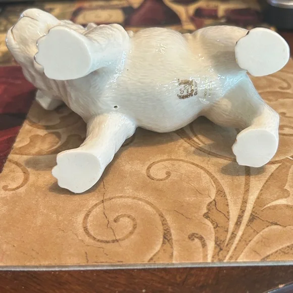 Lenox Ivory 24kt Gold Hand Painted Bulldog Figurine - Picture 9 of 9